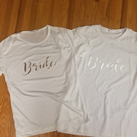 Bride Tees, Bride T-Shirts, Bridesmaid Shirts - Picture 2 of 2